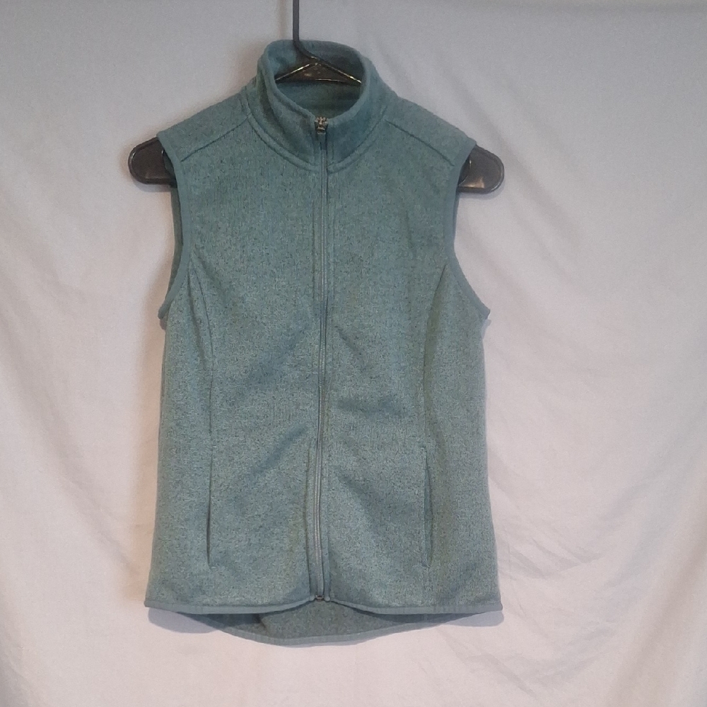 Bass Women's Teal Zip-Up Vest Size Small